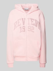 Sweatjacke mit Strasssteinbesatz von Review Rosa - 28