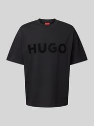 T-Shirt mit Label-Print Modell 'Dinkee' von HUGO Schwarz - 43