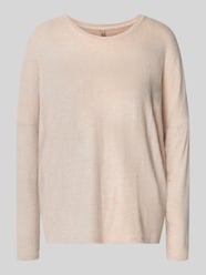 Bluza z prążkowanym, okrągłym dekoltem model ‘Biara’ od Soyaconcept - 13