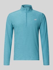 Bluza o kroju regular fit z kołnierzem zapinanym od New Balance - 5