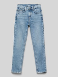 Straight Fit Jeans mit Kontrastnähten Modell 'PETE' von s.Oliver RED LABEL Blau - 32