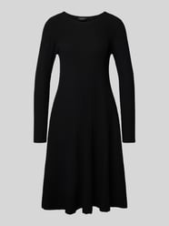 Shaped fit gebreide jurk van geribde viscosemix van s.Oliver BLACK LABEL - 15