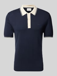 Slim Fit Poloshirt mit Label-Stitching von Gant - 41