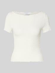 t-shirt o kroju slim fit z fakturowanym wzorem model 'Alora' od NOISY MAY® - 48