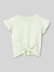 krój regular fit t-shirt z czystej bawełny model 'KALINKA' od ONLY - 40