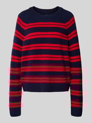 Loose fit gebreide pullover van pure wolmix, model 'LILIRIAA FINE STRIPES' van Armedangels - 19