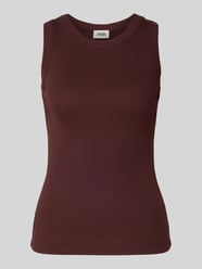 Tanktop mit gerippten Abschlüssen Modell 'OLINA' von Drykorn Bordeaux - 11