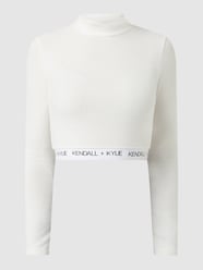 Cropped Shirt mit Stretch-Anteil von Kendall & Kylie Weiß - 22