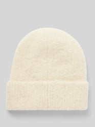 Beanie mit breitem Umschlag von Jake*s Casual Beige - 34