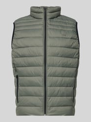 HUGO Kort gilet met opstaande kraag, model 'FELERE' in zwart online