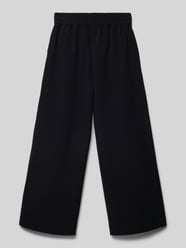 Wide Leg Twill-Hose mit Elastikbund von s.Oliver RED LABEL Schwarz - 22