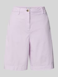 Szorty chino o kroju regular fit z mieszanki bawełny i lyocellu od Tommy Hilfiger Fuksjowy - 2