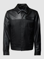 Jacke in Leder-Optik von Karl Lagerfeld Schwarz - 47