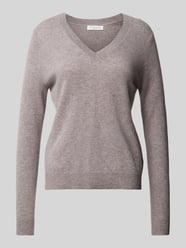 Gebreide pullover met ribboorden van Christian Berg Woman Bruin - 14