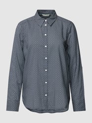 Bluse mit Allover-Muster von Tom Tailor Blau - 13