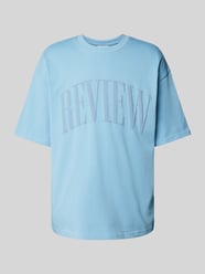 T-shirt met labelprint van REVIEW - 31