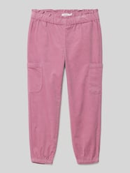 Relaxed Fit Cordhose mit Cargotaschen Modell 'BELLA' von Name It Rosa - 13