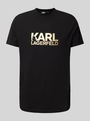 T-Shirt mit Label-Print von Karl Lagerfeld Gelb - 14