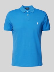 Poloshirt mit Label-Stitching von Polo Ralph Lauren Blau - 45