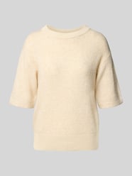 Gebreid shirt met ronde hals, model 'Pami' van OPUS Beige - 22