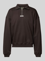 Sweatshirt mit Stehkragen Modell 'Lee' von WOODBIRD Braun - 20