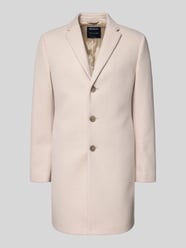 Lange jas van wolmix met reverskraag van MCNEAL Beige - 23