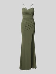 sukienka wieczorowa z rozporkiem od LUXUAR FASHION - 12