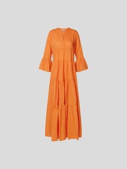 Maxikleid mit V-Ausschnitt von Devotion Orange - 7