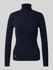 Rollkragenpullover mit Feinripp Modell 'AMANDA' von Lauren Ralph Lauren Blau - 8