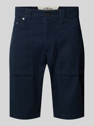 Regular Fit Cargoshorts aus Baumwoll-Mix von s.Oliver BLACK LABEL - 3