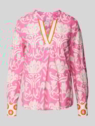 Regular fit blouse met tuniekkraag van Emily Van den Bergh - 10