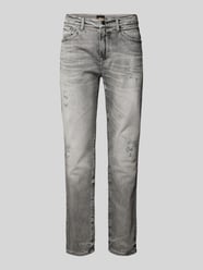 Regular Fit Jeans mit Label-Patch Modell 'MAINE' von BOSS Orange Grau - 11