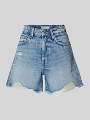 Flared Jeansshorts im Destroyed-Look von Gina Tricot Blau - 27