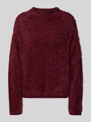 Gebreide pullover met ronde hals, model 'Cat' van FREE/QUENT Bordeaux - 45