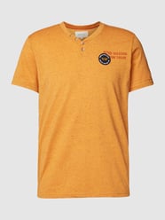 T-Shirt mit Label-Patch von Tom Tailor Gelb - 27