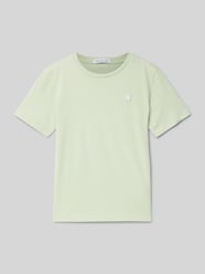 T-Shirt mit Label-Patch von Calvin Klein Jeans Grün - 25