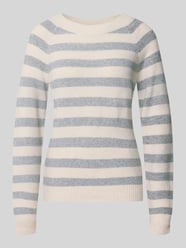 Regular Fit Pullover mit Streifen Modell 'DOFFY' von VERO MODA Beige - 11