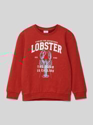 Sweatshirt mit Motiv- und Statement-Print Modell 'FABIAN' von Name It - 36