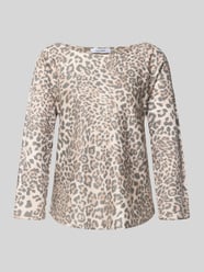 Shirt met lange mouwen met boothals van ZABAIONE Beige - 18