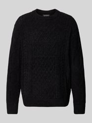 Strickpullover mit Rundhalsausschnitt von Scotch & Soda Schwarz - 39