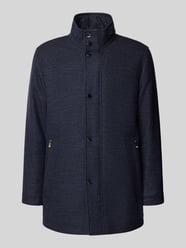 Regular fit wollen lange jas met opbergbare capuchon, model 'CAMRON' van BOSS - 32