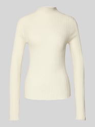 Sweter z dzianiny z wełny z fakturowanym wzorem model ‘JOSE’ od Samsøe Samsøe - 10