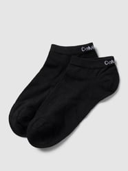 Sneakersocken mit Label-Detail im 2er-Pack von CK Calvin Klein Schwarz - 43