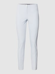 Verkürzte Mid Rise Bundfaltenhose im Straight Fit von Cambio Blau / Türkis - 2