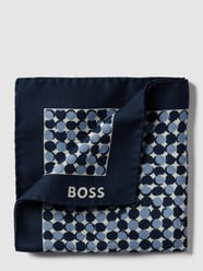 Einstecktuch mit Label-Detail Modell 'Pocket' von BOSS Blau / Türkis - 38