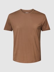 PLUS SIZE T-Shirt mit Label-Print von S.Oliver Plus Braun - 13