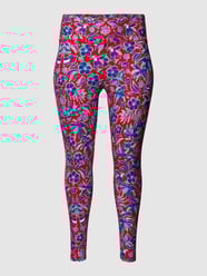 PLUS SIZE legging met labeldetail van Tommy Hilfiger Curve Rood - 19