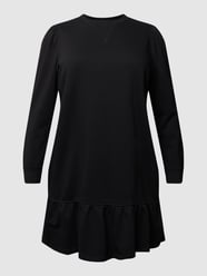 PLUS SIZE Knielanges Kleid mit Volants Modell 'Zoaltin' von Lauren Ralph Lauren Curve Schwarz - 36