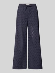 Stoffhose mit Lochstickerei von Christian Berg Woman - 5