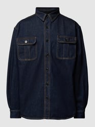 Oversized Jeanshemd mit Brusttaschen von Filippa K Blau - 10